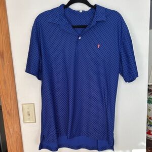 Peter Millar Sea Pines Atlantic Dunes Blue skulls Men's Shirt size M